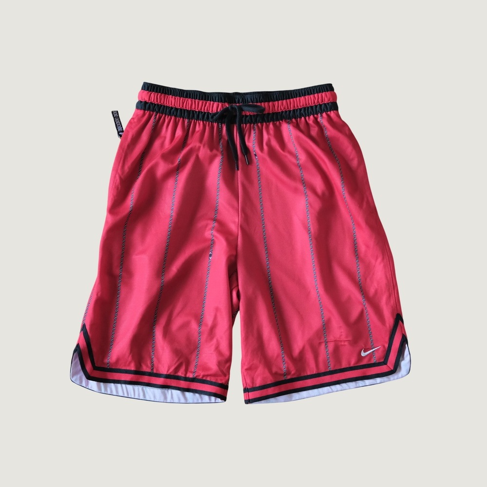 Nike Basketball Shorts Mens Red Pinstripe‎ Chain Streetwear S Athletic
